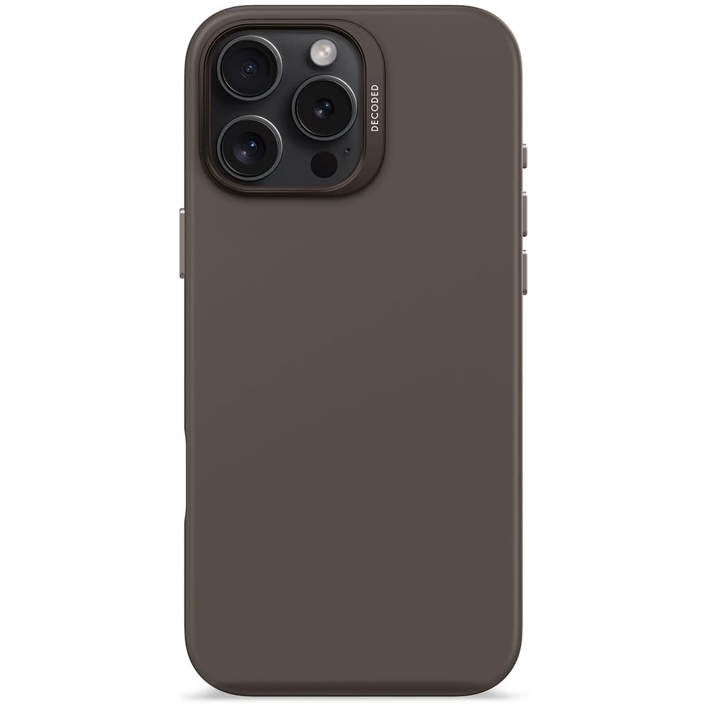 Decoded Anti-Microbial Silicone Backcover - iPhone 15 Pro Max - Charcoal
