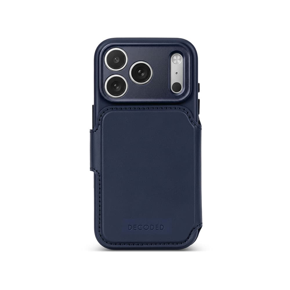 Decoded Leather Detachable Wallet - iPhone 18 Pro - Midnight