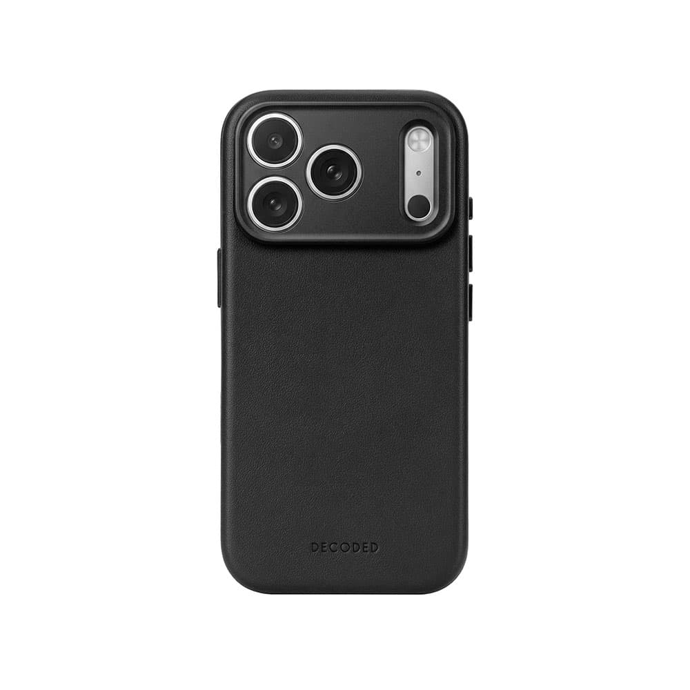 Decoded Leather Backcover - iPhone 18 Pro - Black