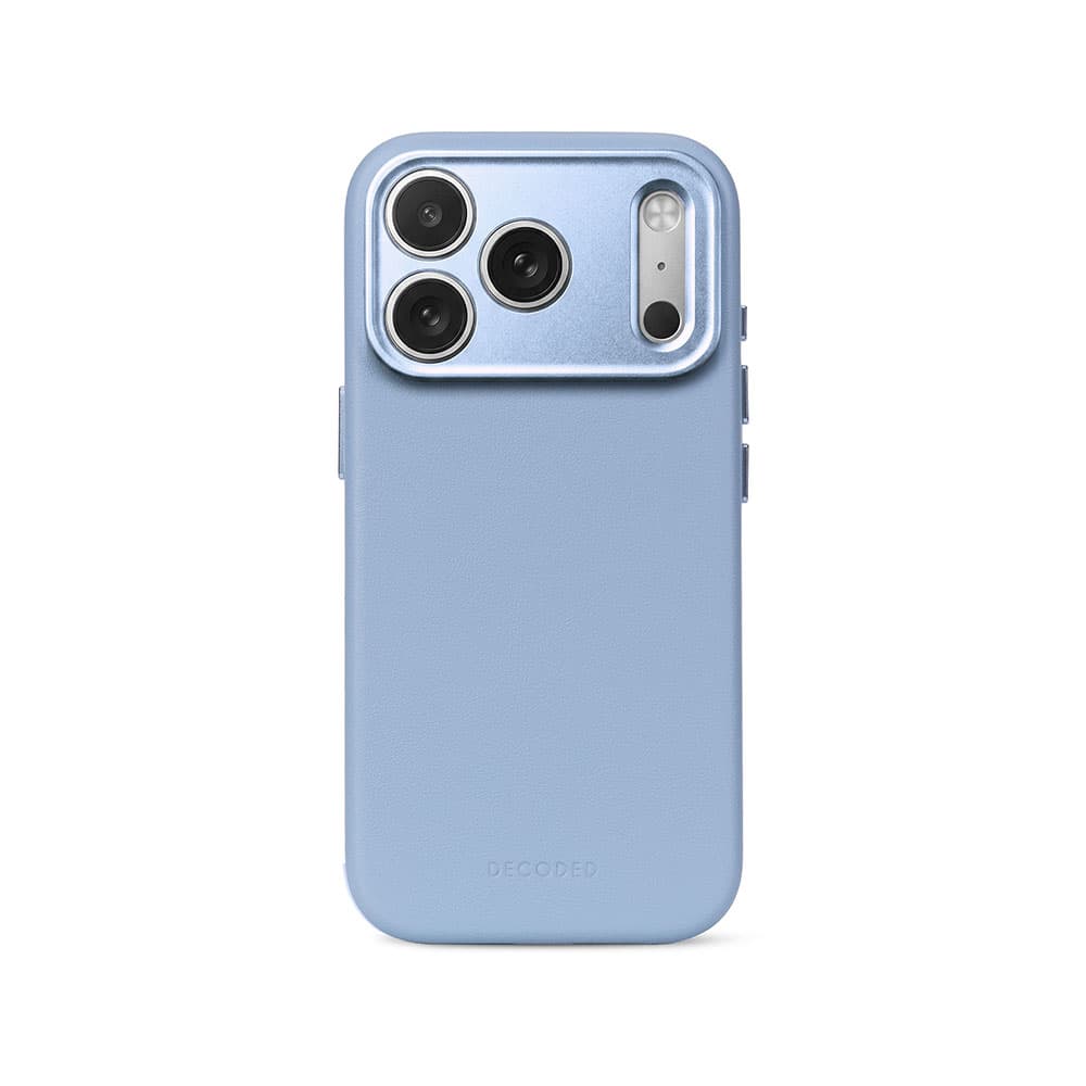 Decoded Leather Backcover - iPhone 18 Pro - Sky Blue
