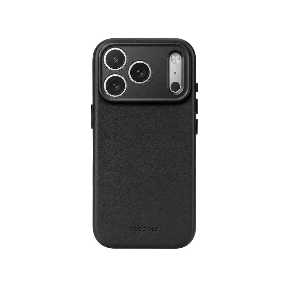 Decoded Leather Backcover - iPhone 18 Pro Max - Black