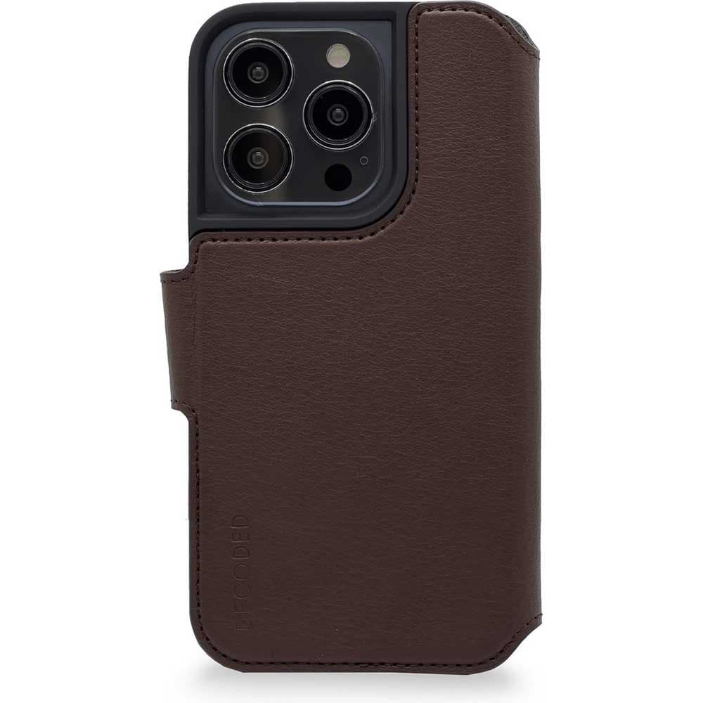 Decoded Wallet Case - iPhone 14 Pro Max - Chocolate Brown