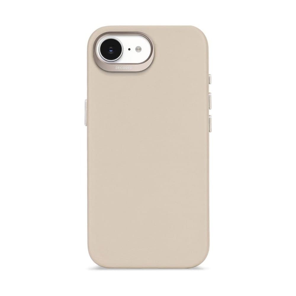 Decoded Leather Backcover - iPhone 16e - Clay