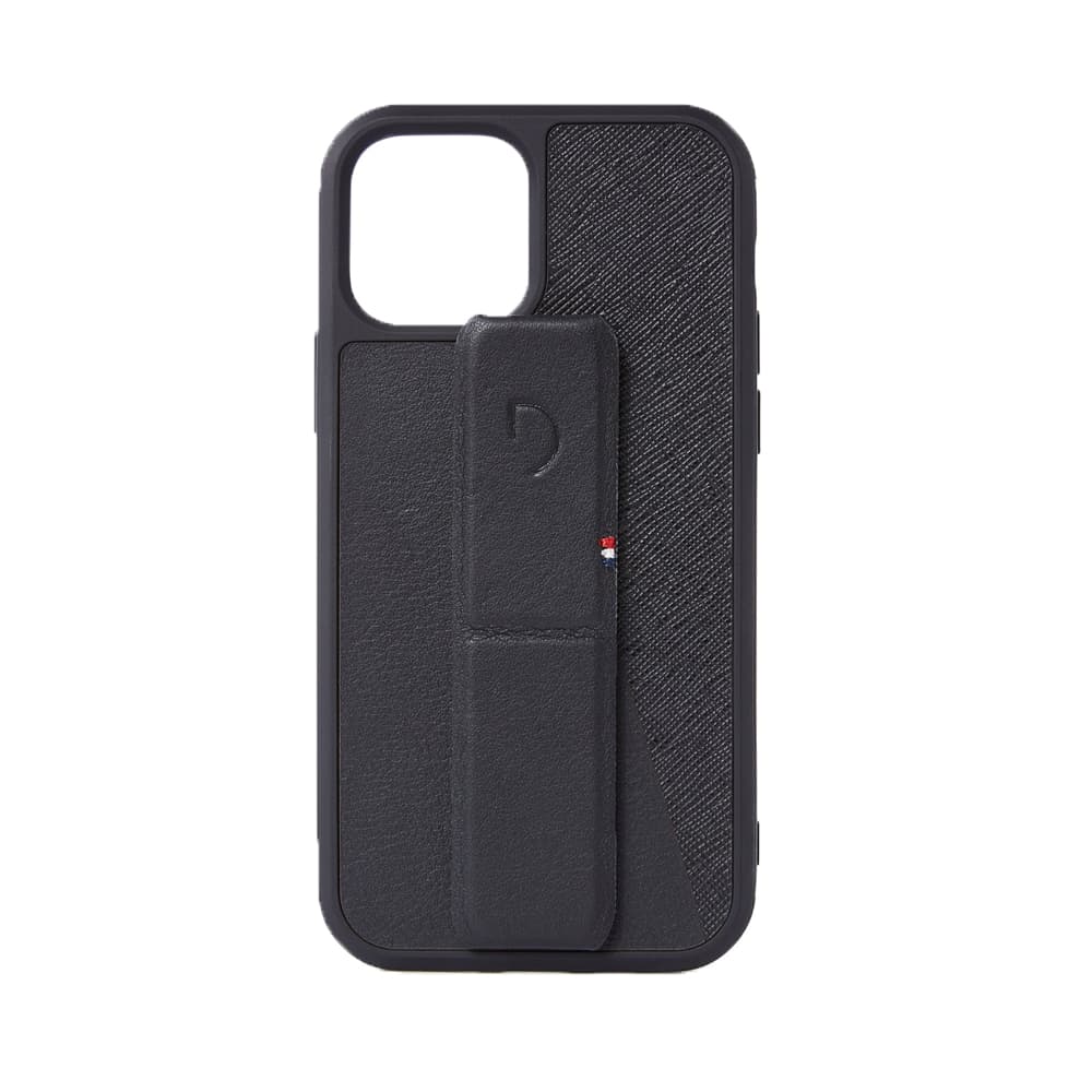 Decoded Dual Leather Stand Case - iPhone 12 Mini - Black