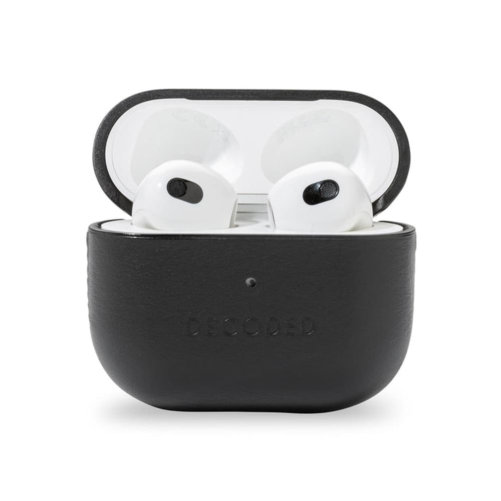 Decoded Leather AirCase - Apple AirPods 3 - Black