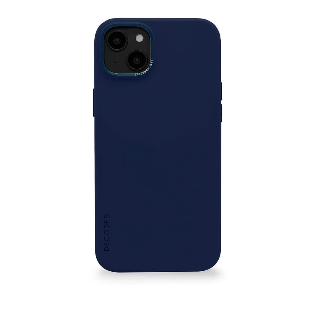 Decoded Anti-Microbial Silicone Backcover - iPhone 14 Plus - Navy Peony