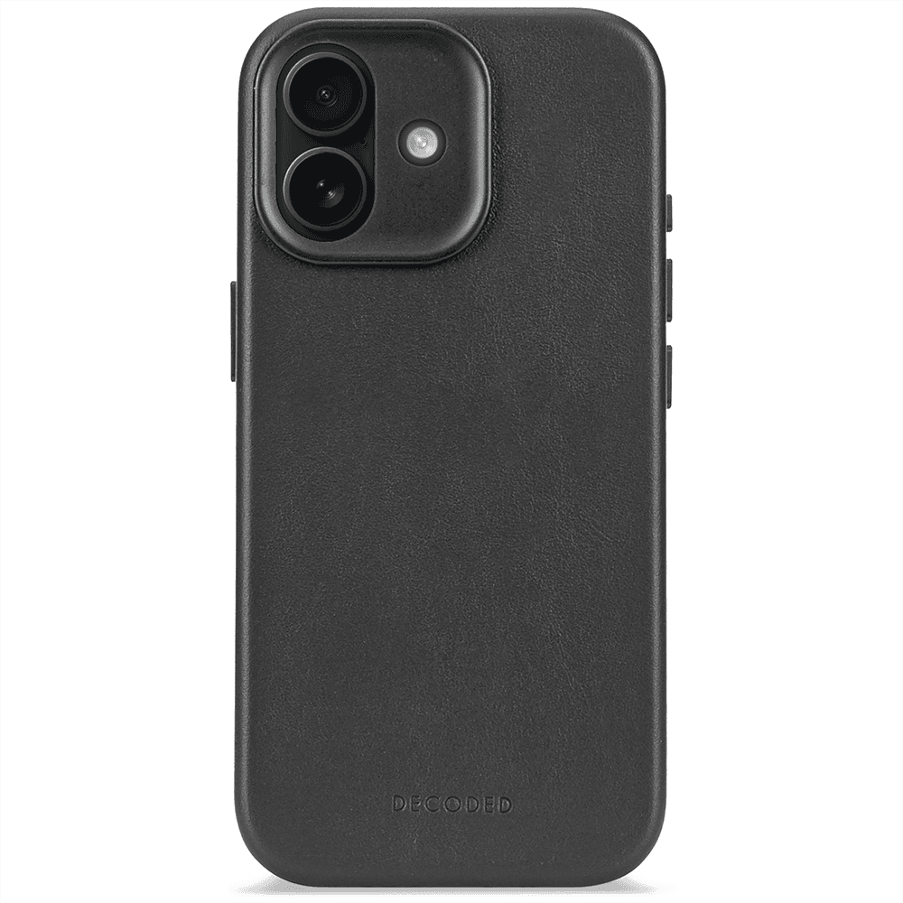 Decoded Leather Backcover - iPhone 17 - Black