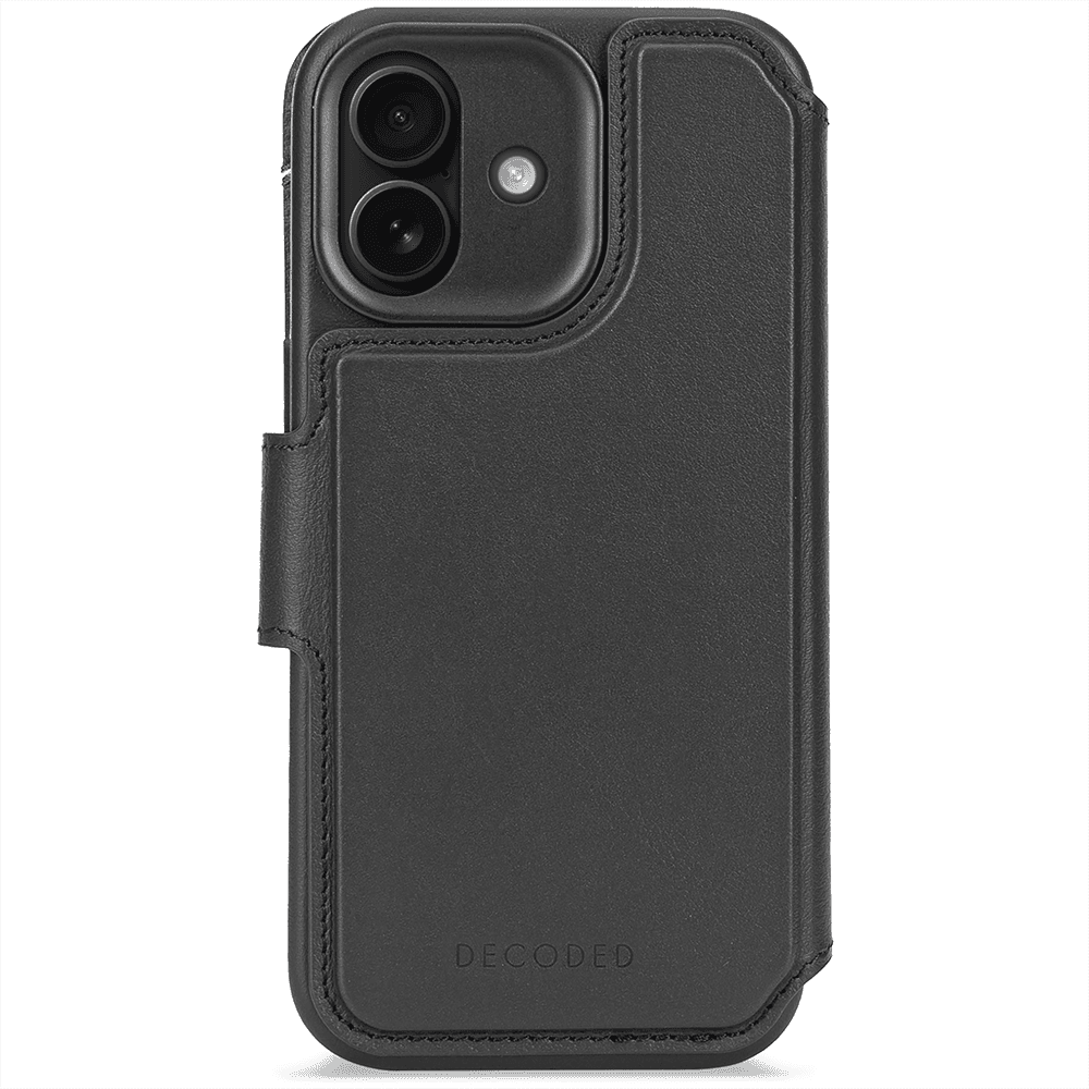 Decoded Leather Detachable Wallet - iPhone 17 - Black