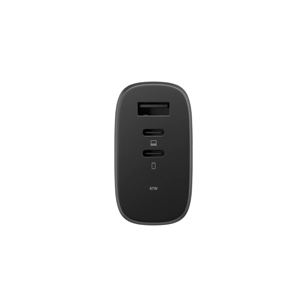 Native Union Fast GaN Charger PD - 1x USB-A 2x USB-C - 67W - Black