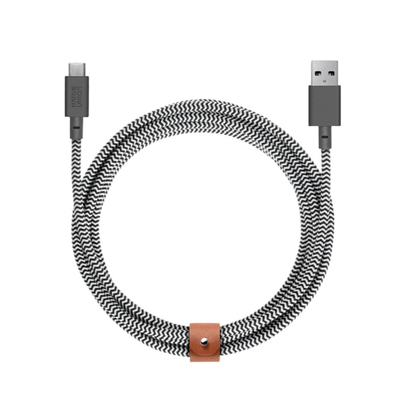 Native Union Belt Cable Kevlar - USB-C to USB - 3m - Zebra