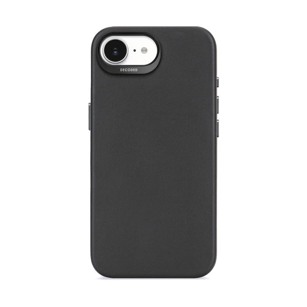Decoded Leather Backcover - iPhone 16e/17e - Black