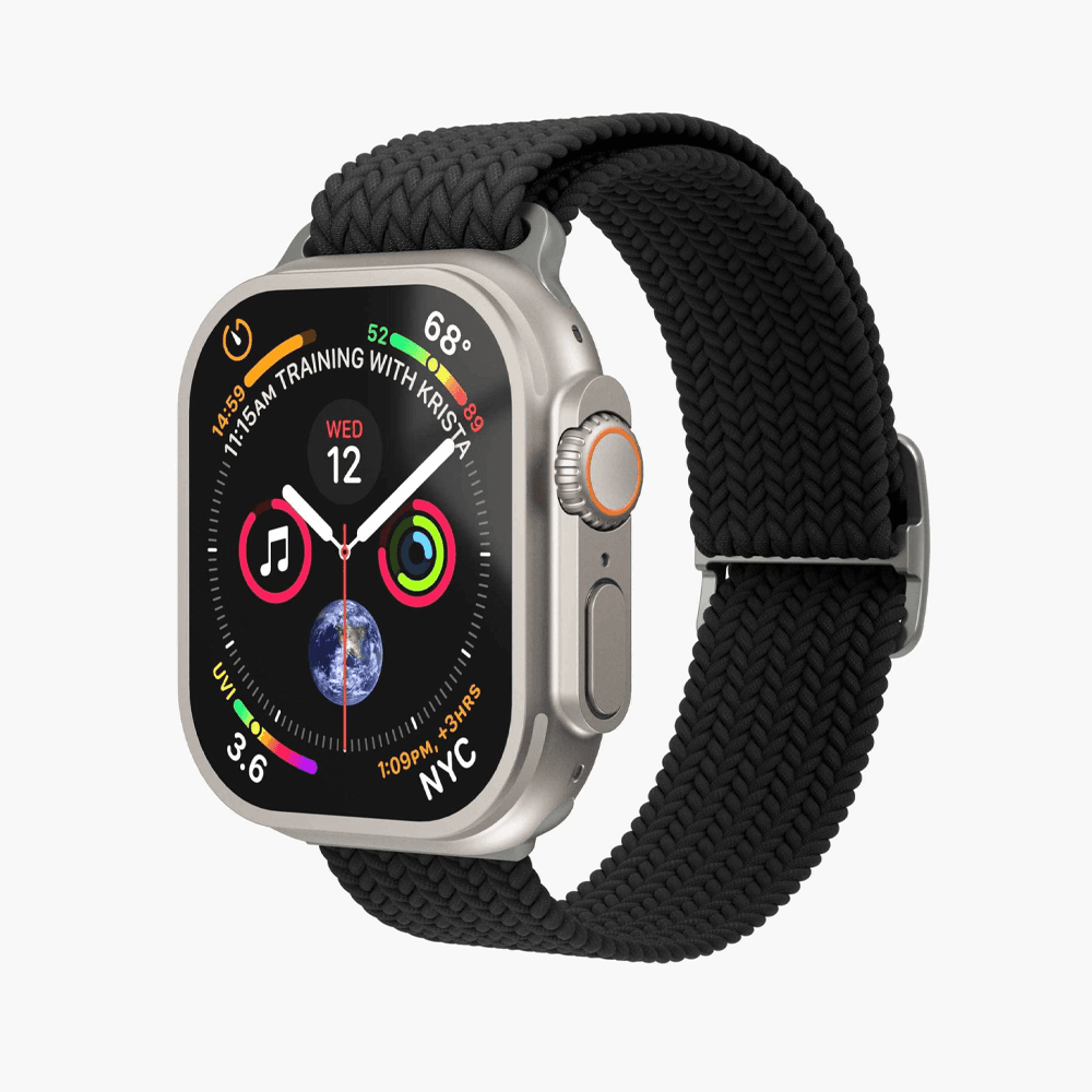 Vonmahlen Woven Loop - 42/44/45/49mm - Silver/Black