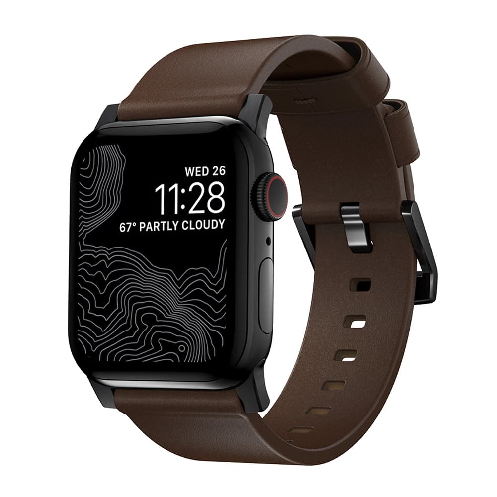 Nomad Modern Watch Strap - 44 mm / 49 mm - Brown/Black