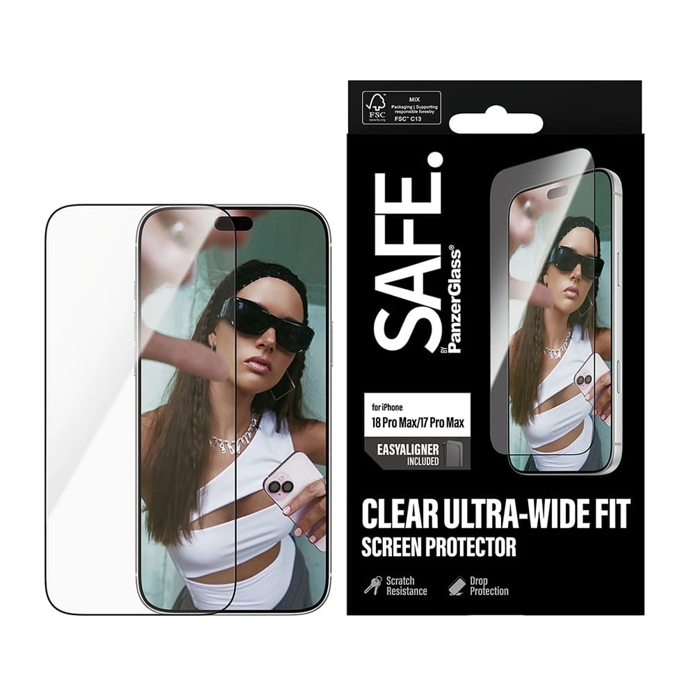 Panzerglass SAFE Ultra Wide Screenprotector - iPhone 18 Pro