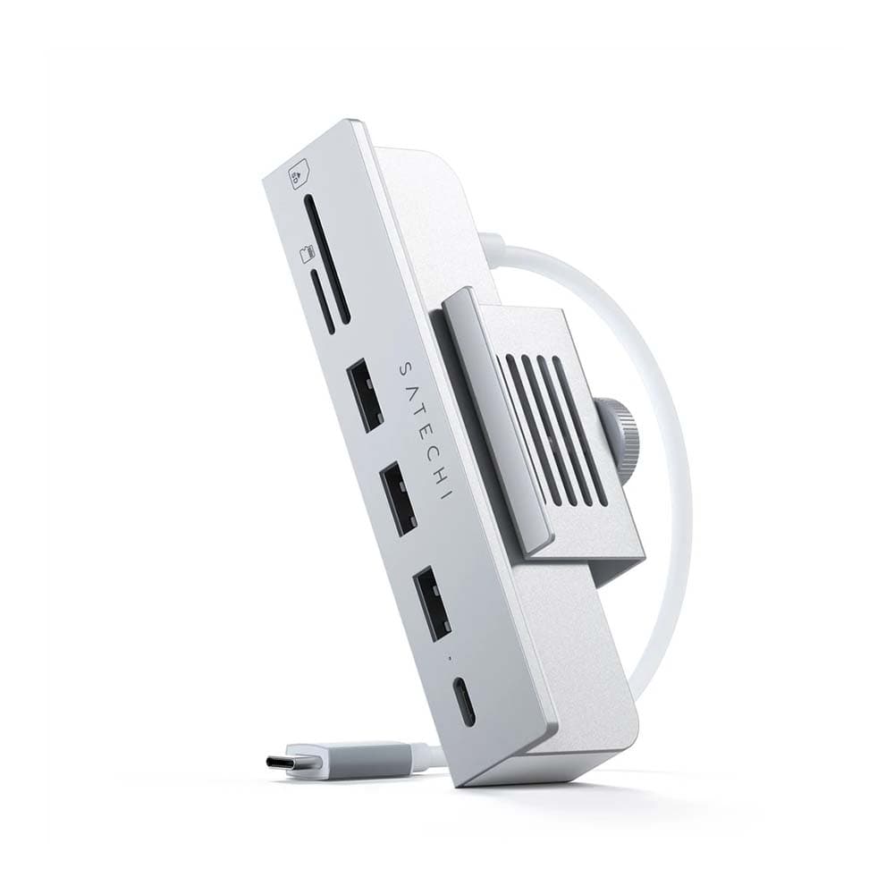 Satechi USB-C Clamp Hub for 24" iMac & Studio Display - Silver