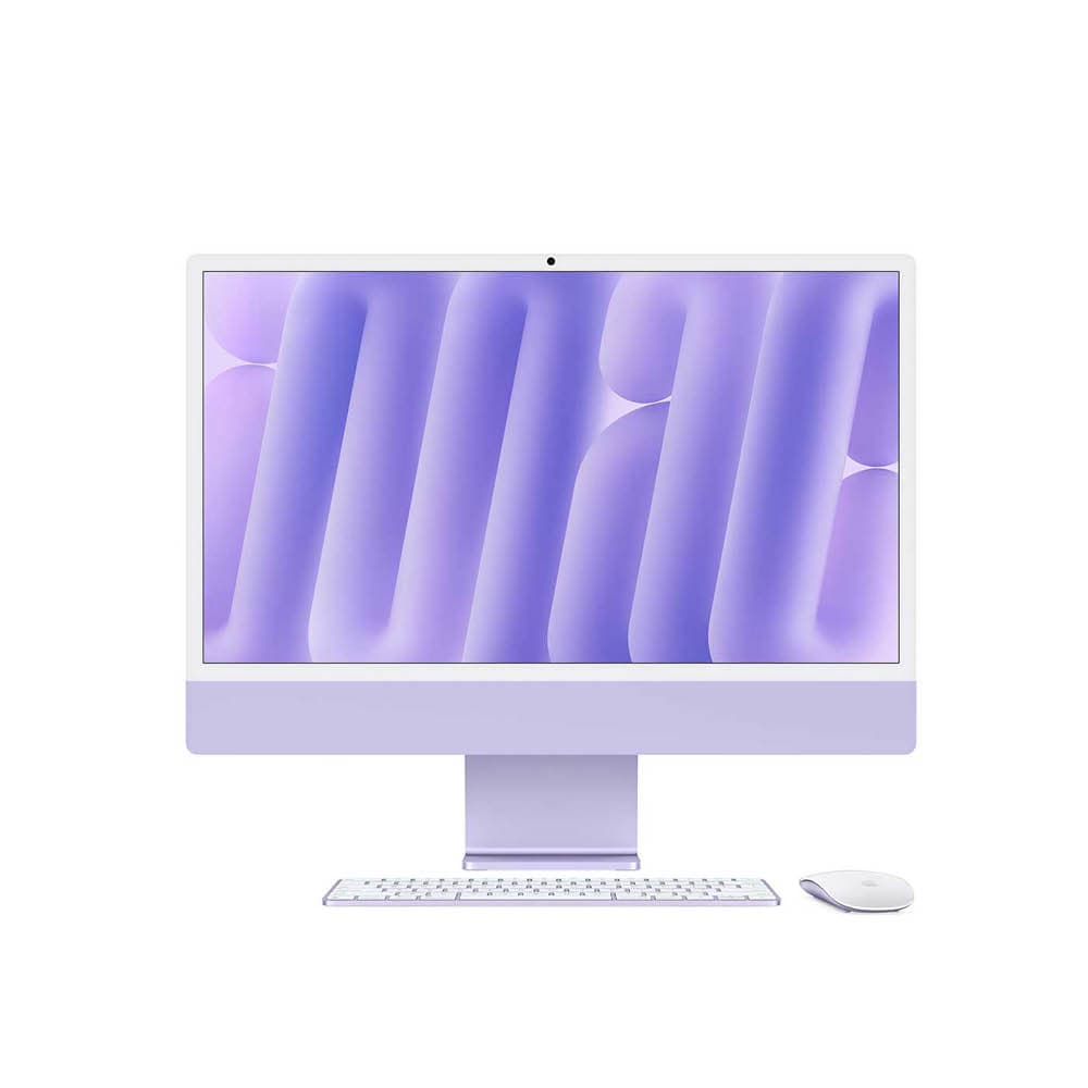 iMac 24" Purple - M4 8C-CPU & 8C-GPU - 24GB - 256GB - NO Eth - Mouse - MK-TID-NUM
