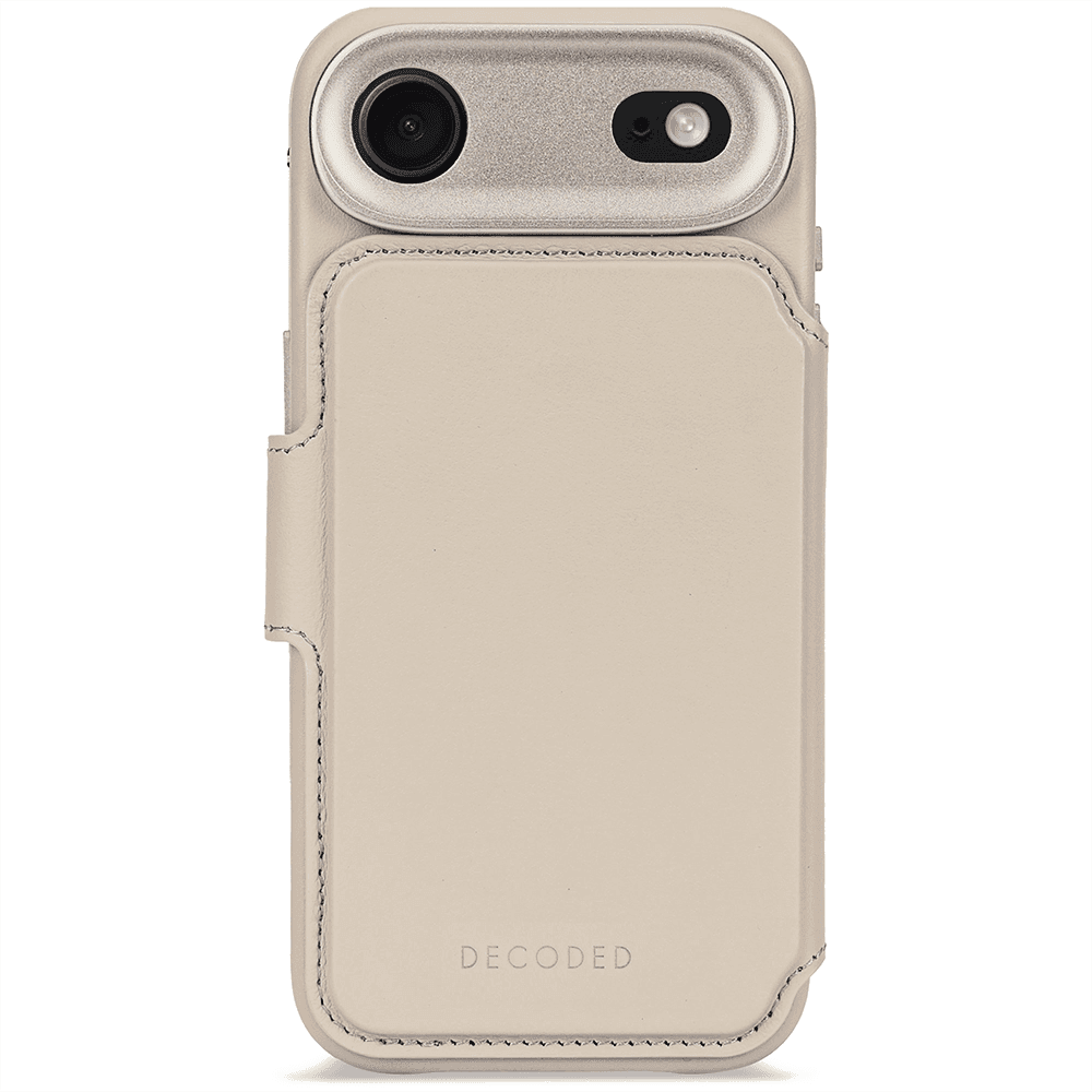 Decoded Leather Detachable Wallet - iPhone Air - Solid Clay