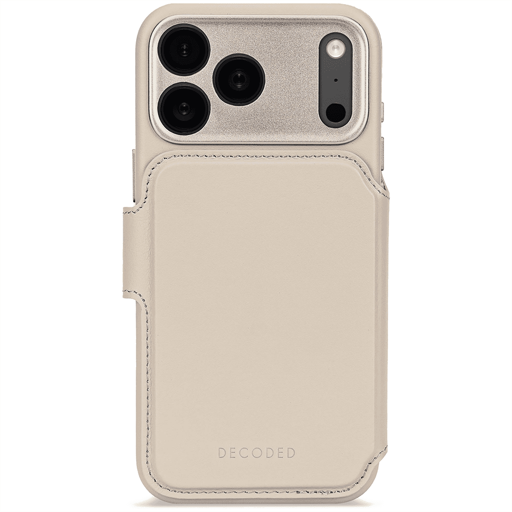 Decoded Leather Detachable Wallet - iPhone 17 Pro - Solid Clay