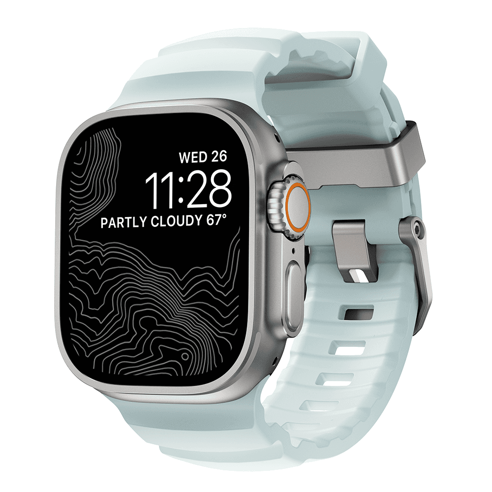 Nomad Rocky Point Band - 42/44/45/49mm - Icy Blue Glow