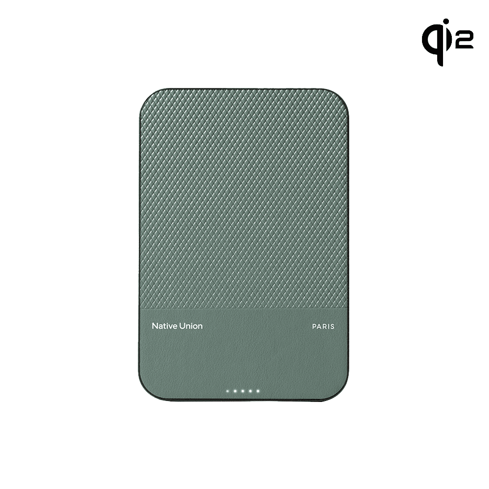 Native Union (Re)Classic Magnetic Powerbank - Qi2 - 5000mAh - Slate Green