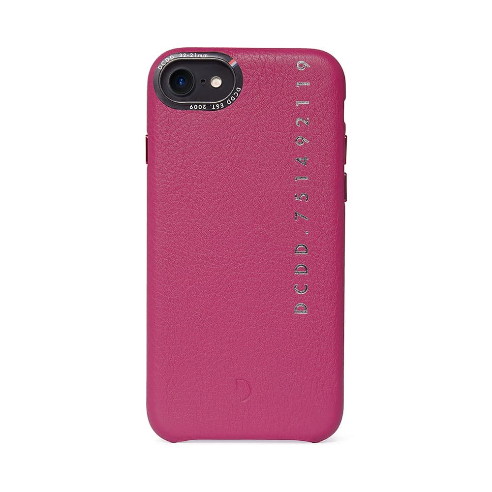 Decoded Leather Backcover - Pop color - iPhone 6/7/8/SE(2020) - Fuchsia