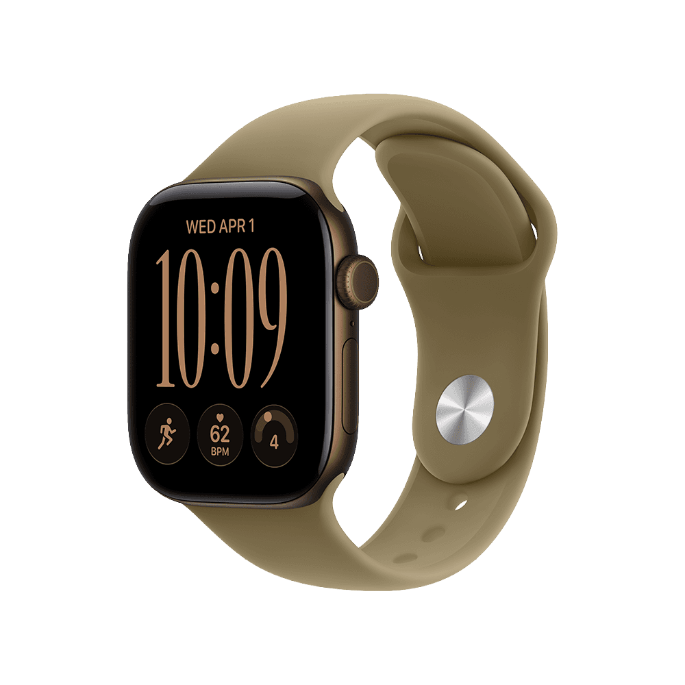 Apple Watch S12 - 42mm - Dark Bronze Aluminium - Olive Sport Band - M/L