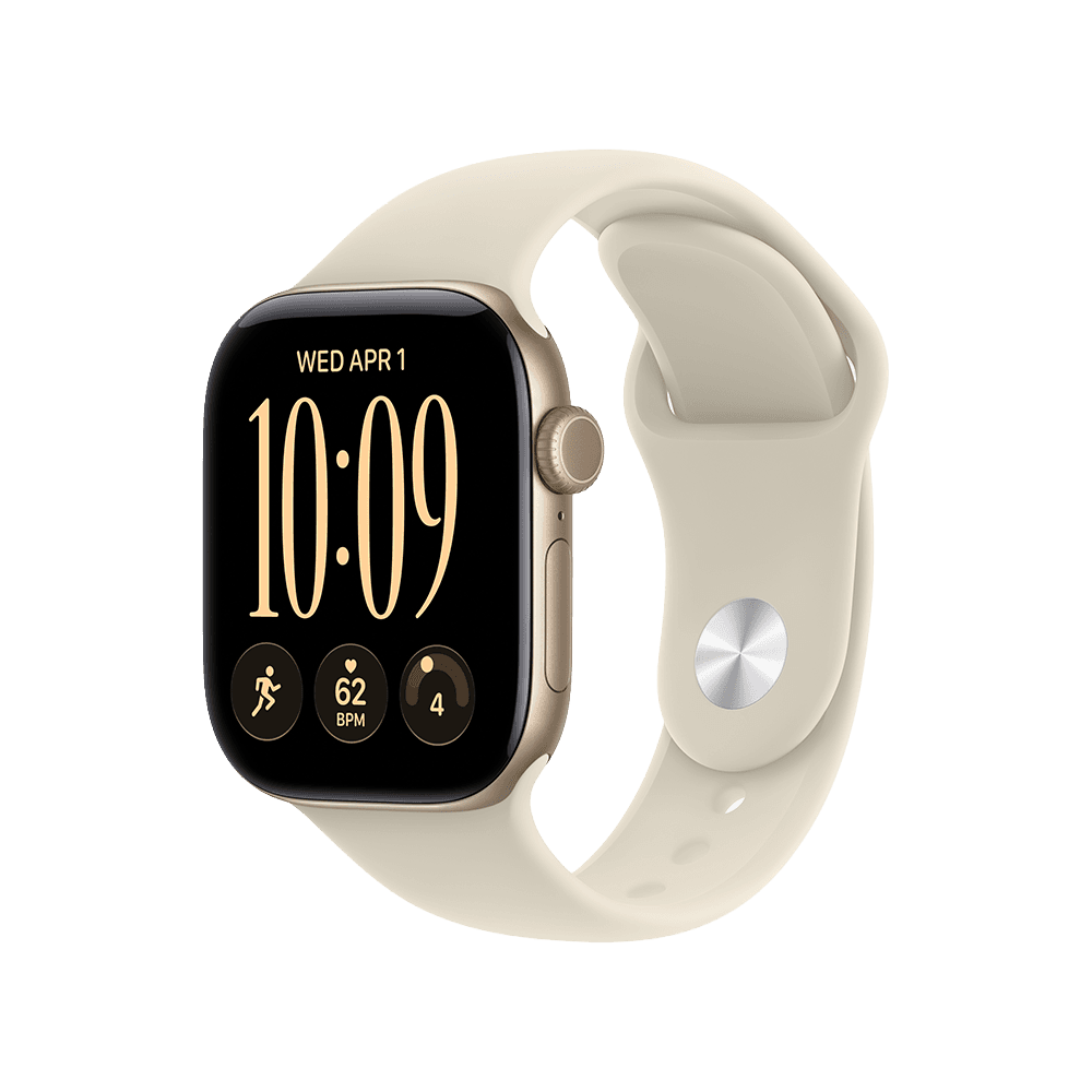 Apple Watch S12 Cellular - 42mm - Light Gold Aluminium - Sand Sport Band - S/M