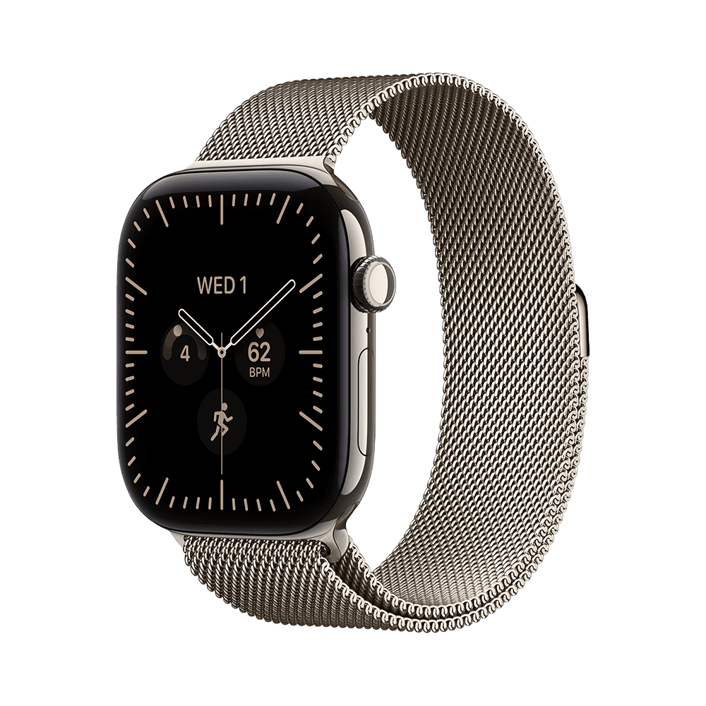 Apple Watch S12 Cellular - 46mm - Natural Titanium - Natural Milanese Loop - S/M