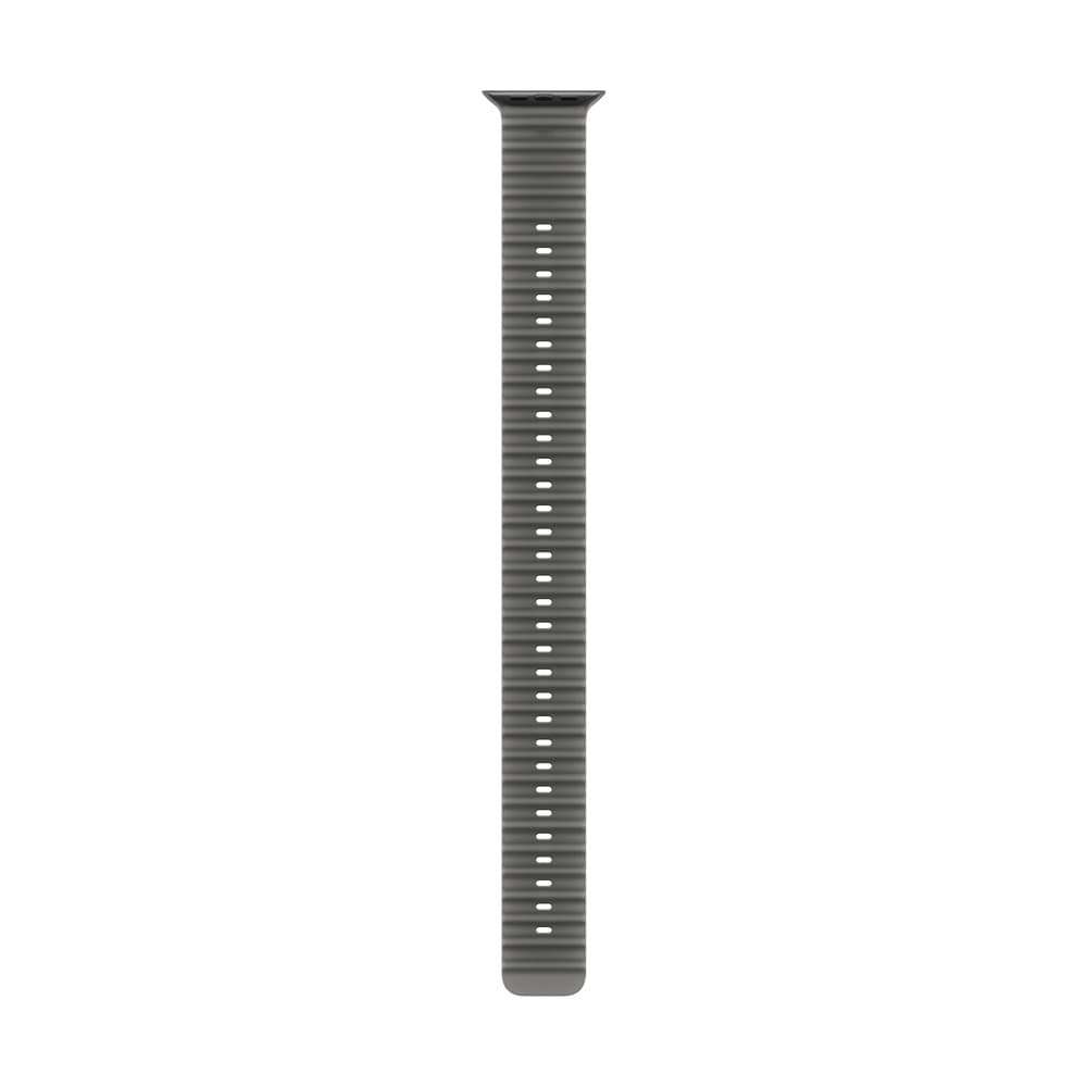 Apple Watch Strap 49mm - Black Titanium Finish - Translucent Black - Ocean Band - Extension