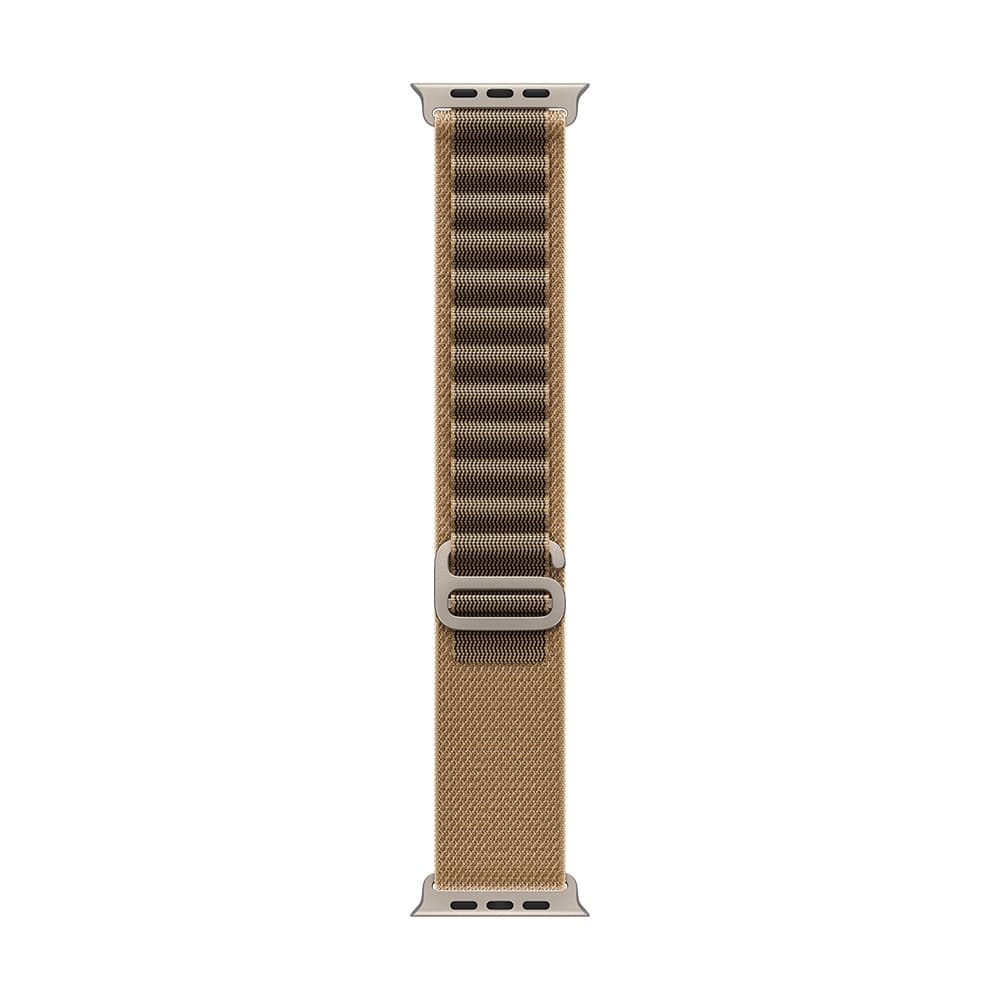Apple Watch Strap 49mm - Natural Titanium Finish - Desert - Alpine Loop - M