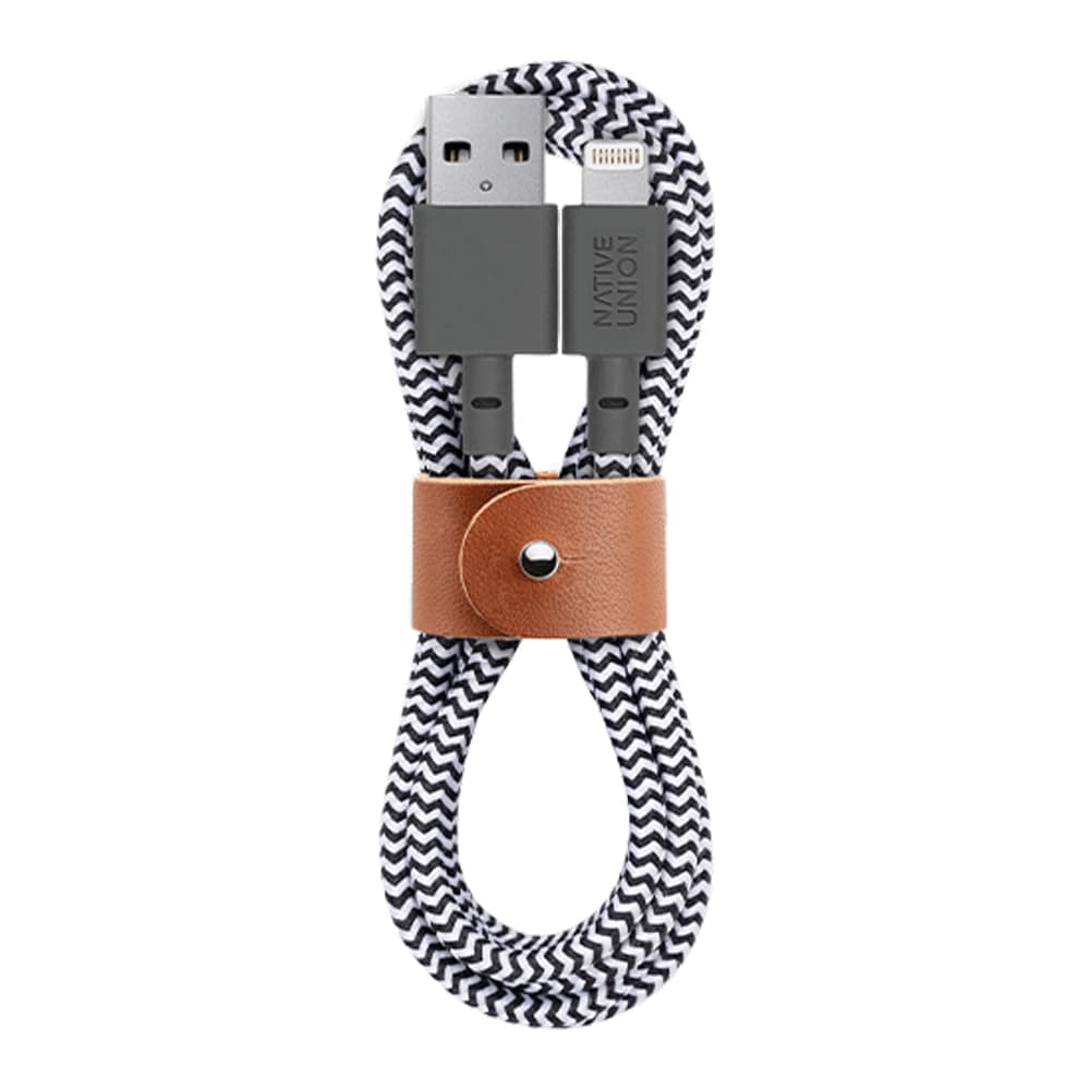 Native Union Belt Cable - Lightning - 1.2m - Zebra