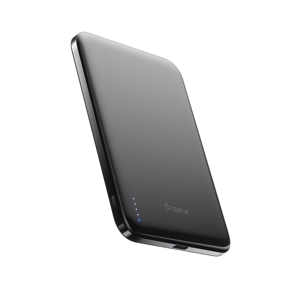 BMX SolidSafe Air Titanium Powerbank - Qi2 - Semi Solid State - 5000 mAh - Black