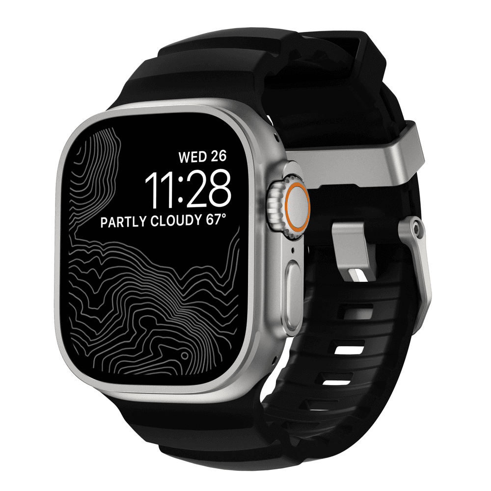 Nomad Rocky Point Band - 42/44/45/49mm - Carbon Black/Natural