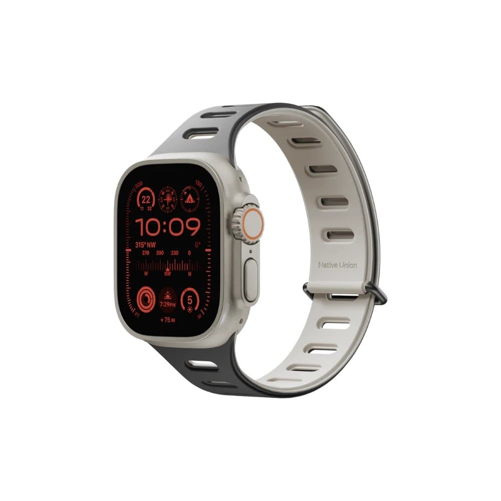 Native Union Active Magnetic Watch Band - 42/44/45/49mm - Black/Sandstone