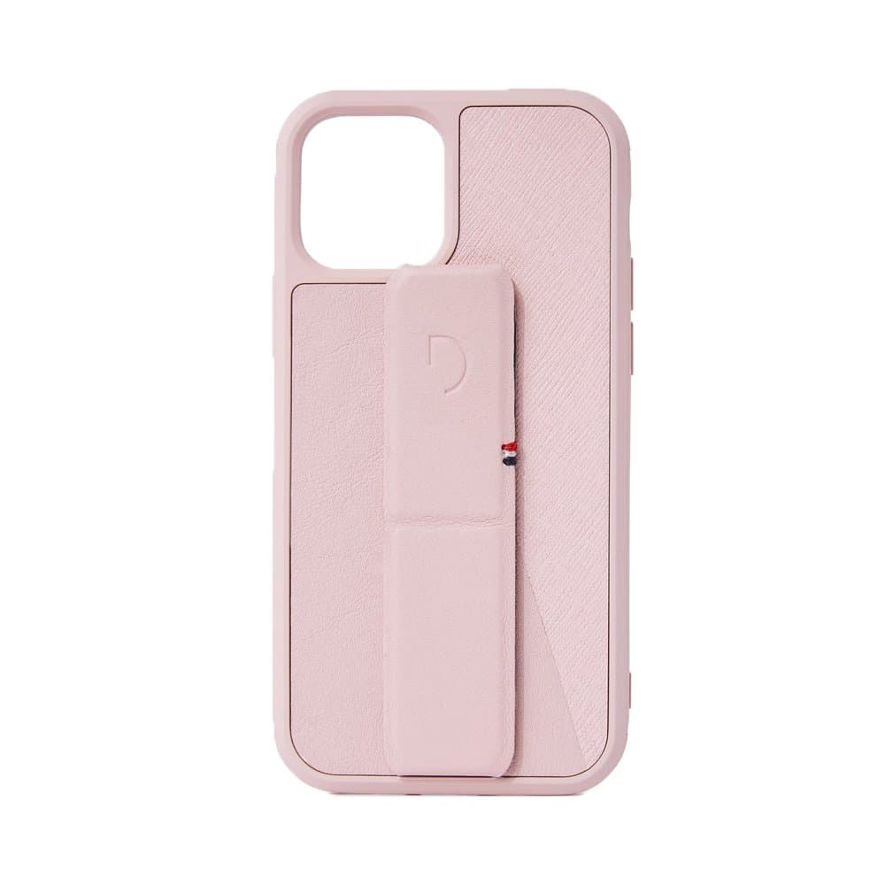 Decoded Dual Leather Stand Case - iPhone 12 Mini - Silver Pink