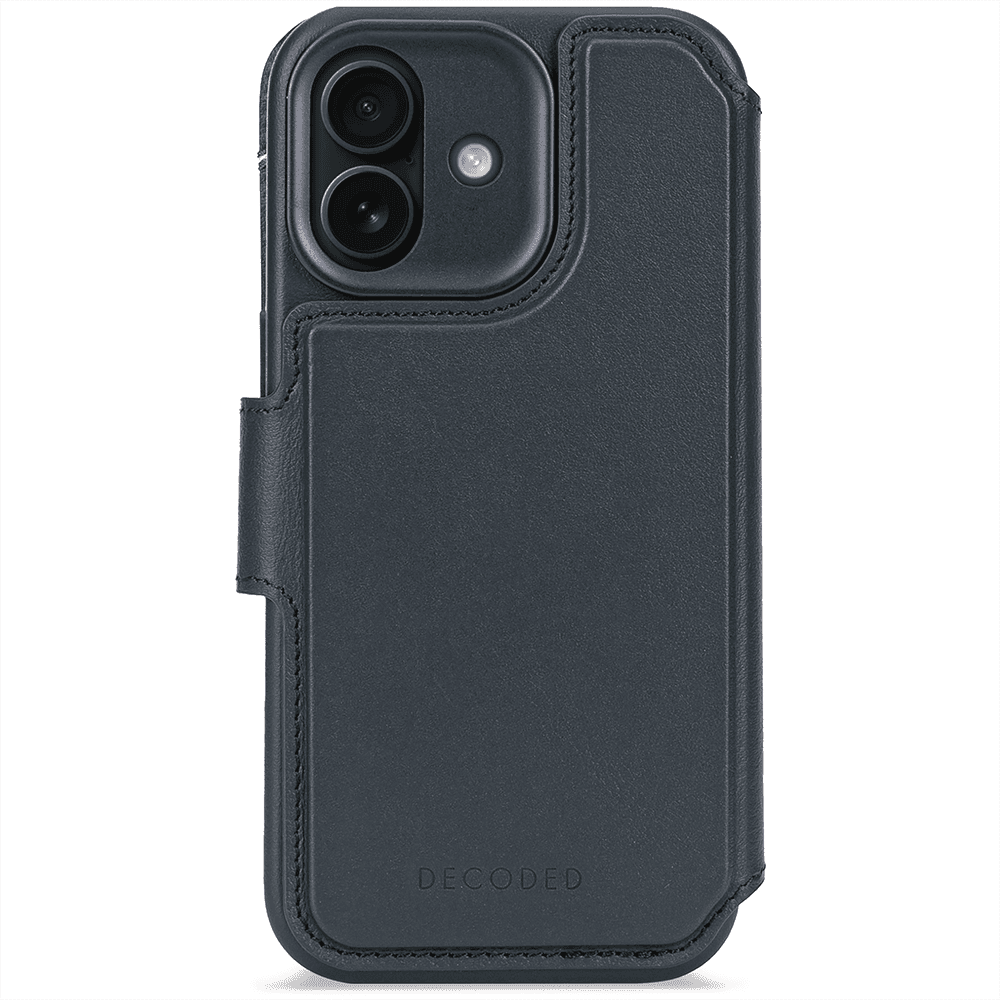 Decoded Leather Detachable Wallet - iPhone 17 - Navy Shadow