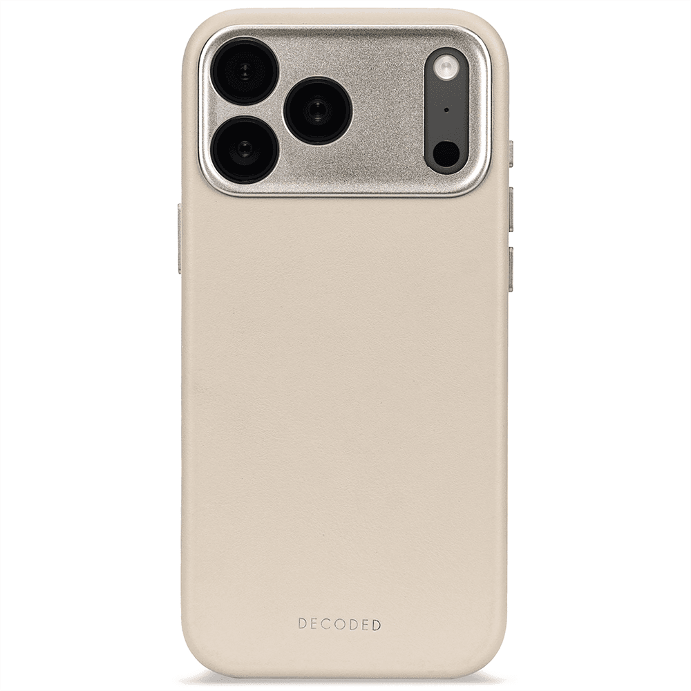 Decoded Leather Backcover - iPhone 17 Pro - Solid Clay