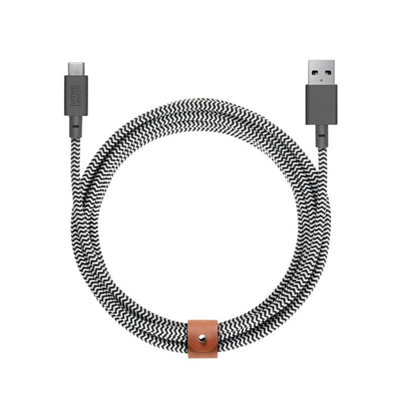 Native Union Belt Cable Kevlar - USB-C to USB - 3m - Zebra