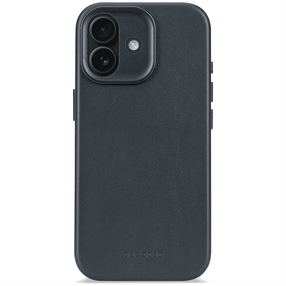 Decoded Leather Backcover - iPhone 17 - Navy Shadow