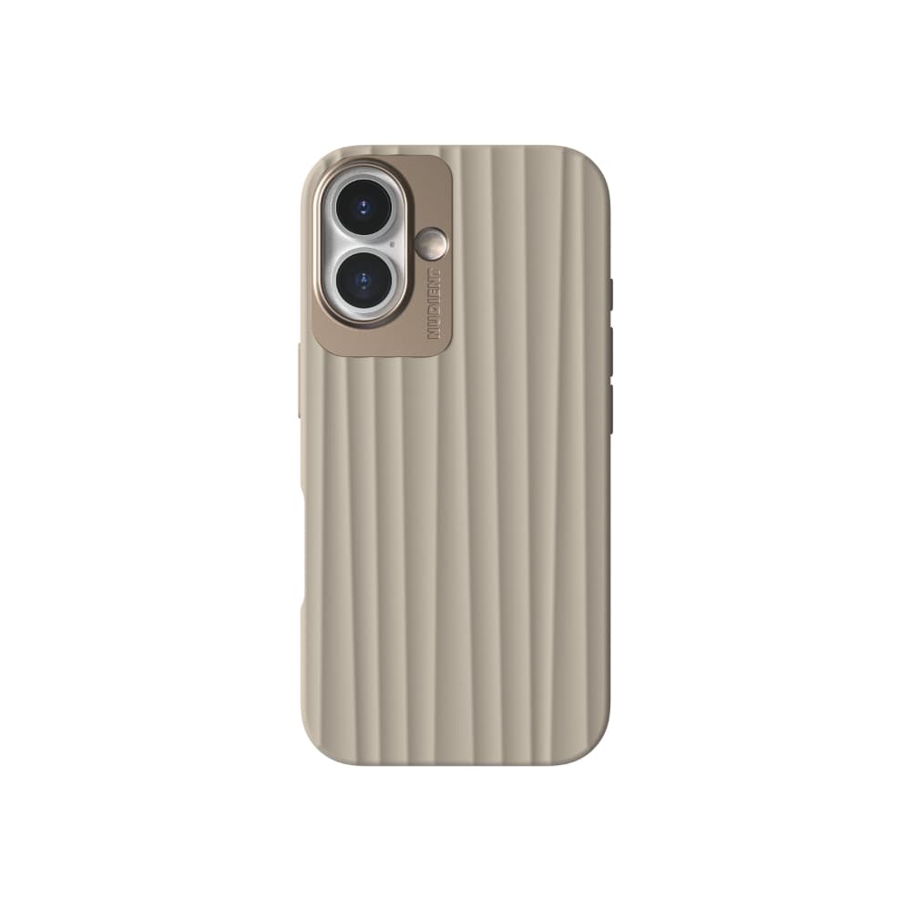 Nudient Bold MagSafe Case - iPhone 16 - Linen Beige