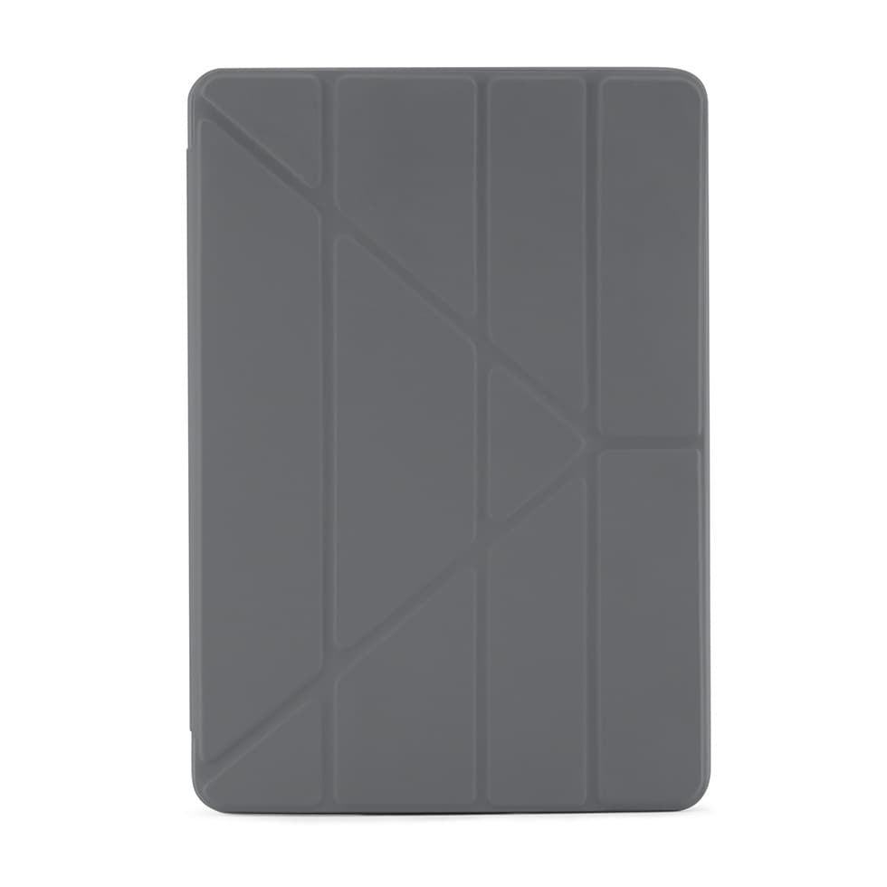 Pipetto Origami Case (TPU) - iPad 10.2" (2019 - 2021) - Dark Grey